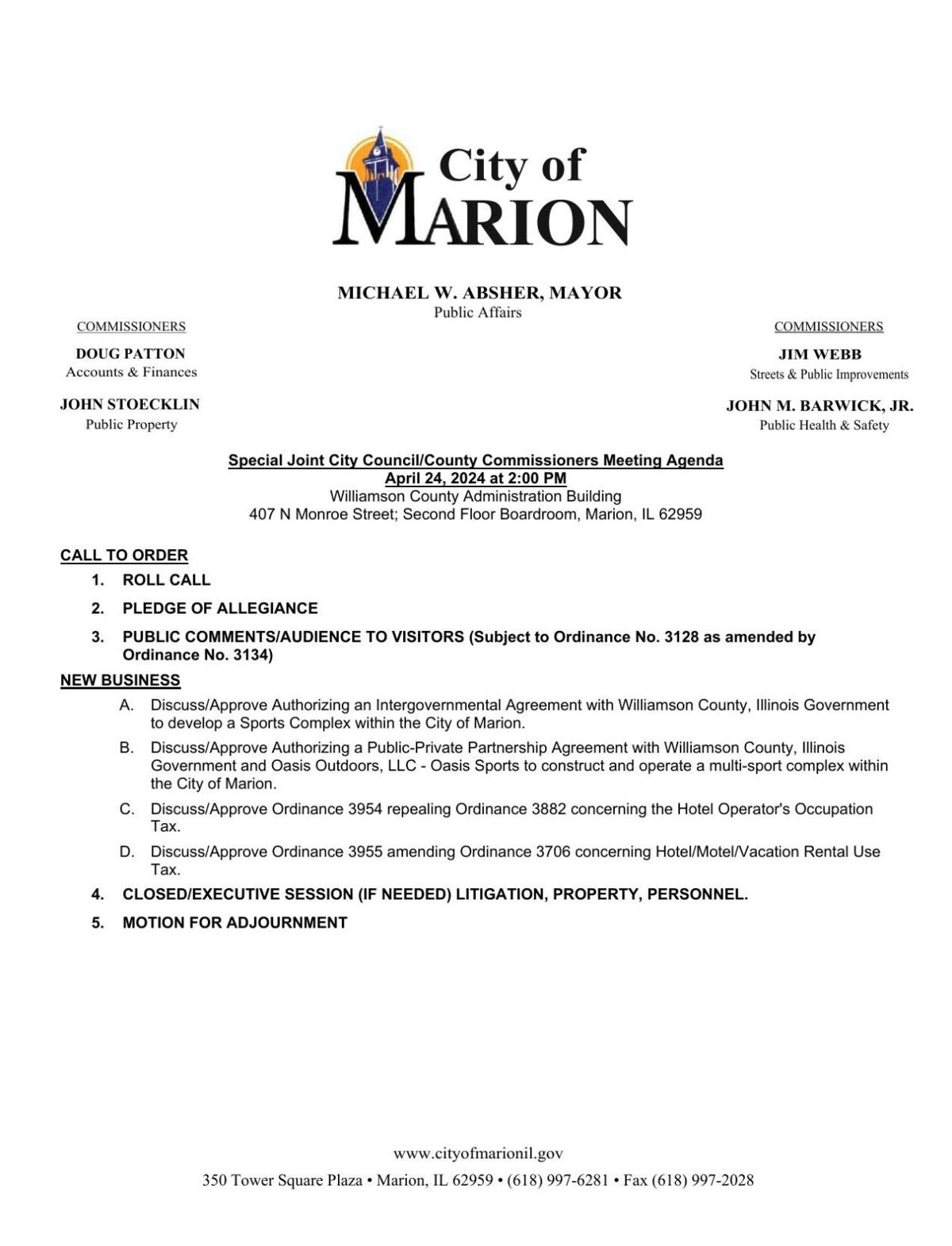 marshall county board of education meeting agenda